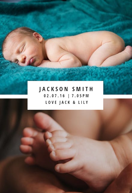Birth - Birth Announcement Card