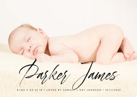 Dorrotthy - Birth Announcement Card