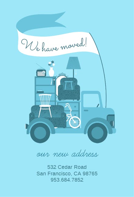 On The Move - Moving Announcement