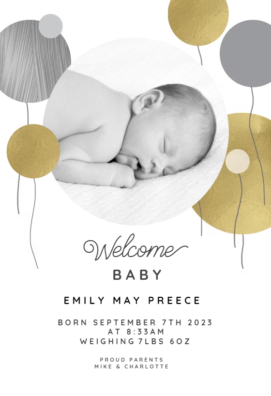 welcome baby boy announcement