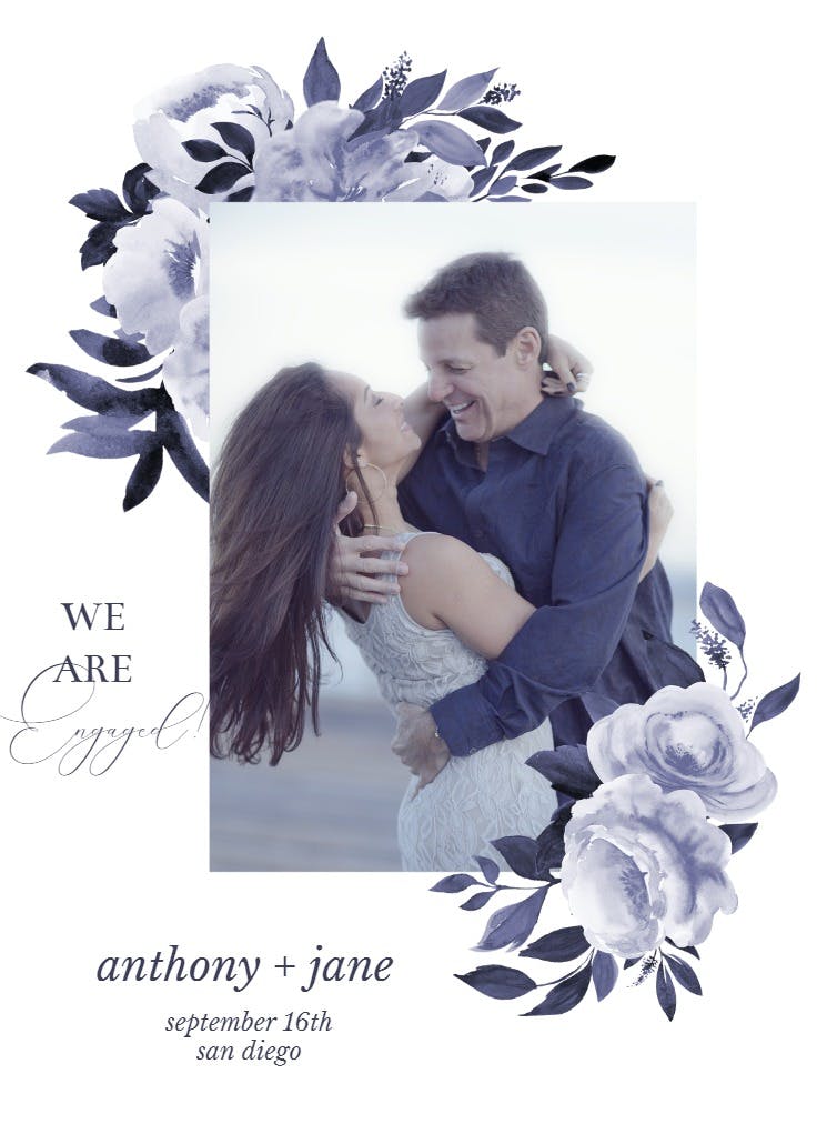 Antoiniette florals - engagement announcement