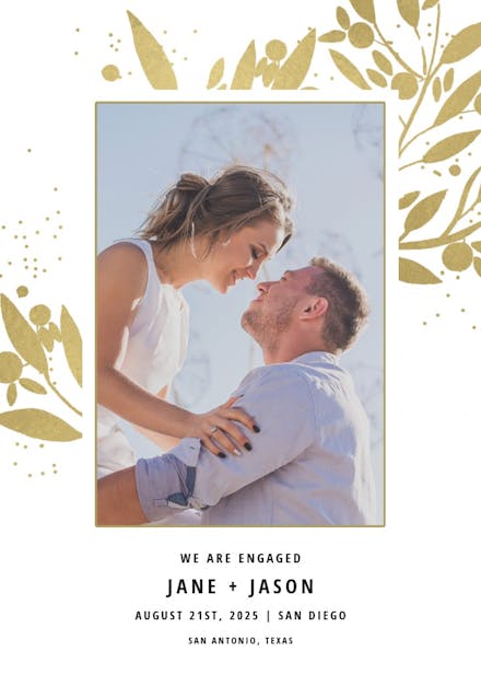 Blueberry fields - engagement announcement