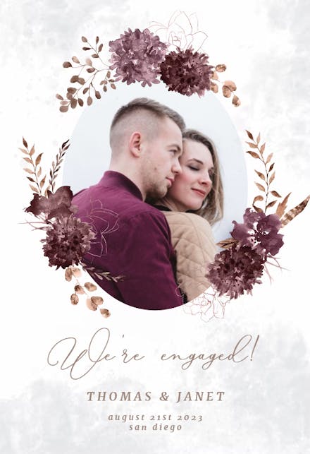 Chocolate Flowers - Engagement Announcement
