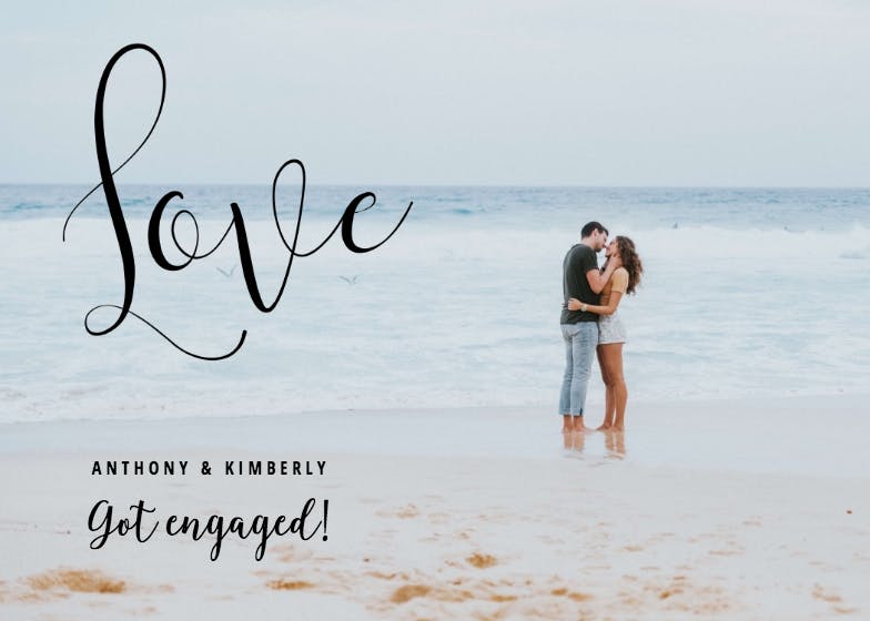 Covered with love - engagement announcement