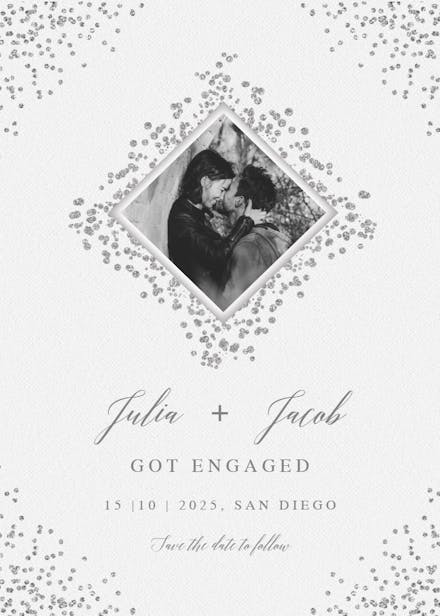 Diamonds - engagement announcement