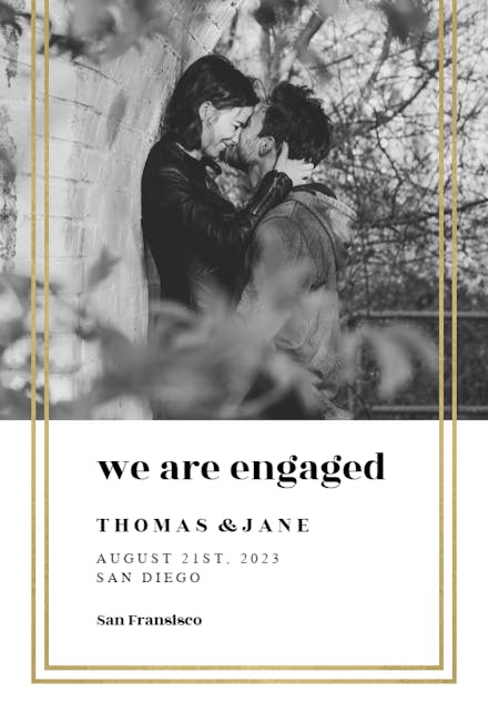 Fancy Frame - Engagement Announcement