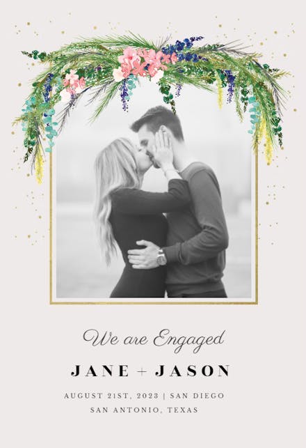 Floral pine - Anuncio De Compromiso