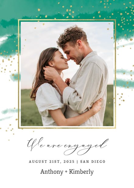 Fresh & fancy - engagement announcement