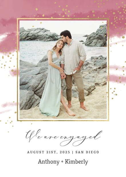 Fresh & fancy - engagement announcement