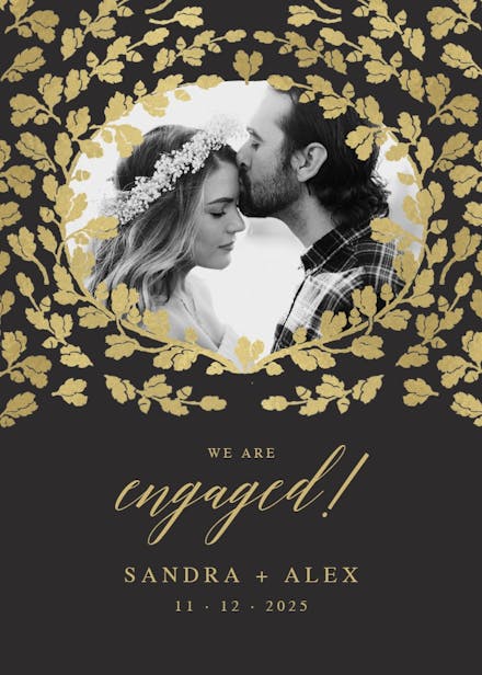 Golden spring - engagement announcement