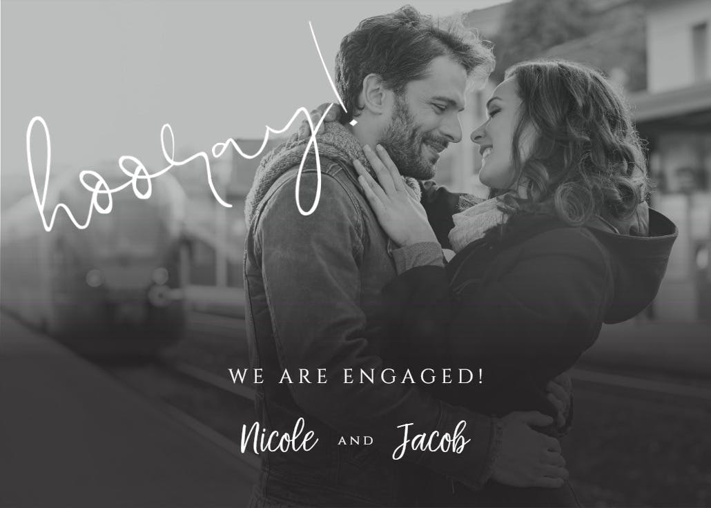 Hooray! - engagement announcement