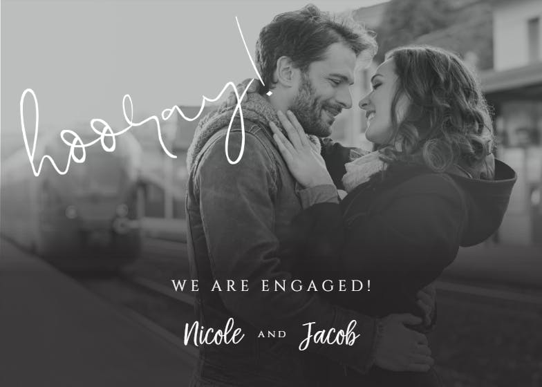 Hooray! - engagement announcement