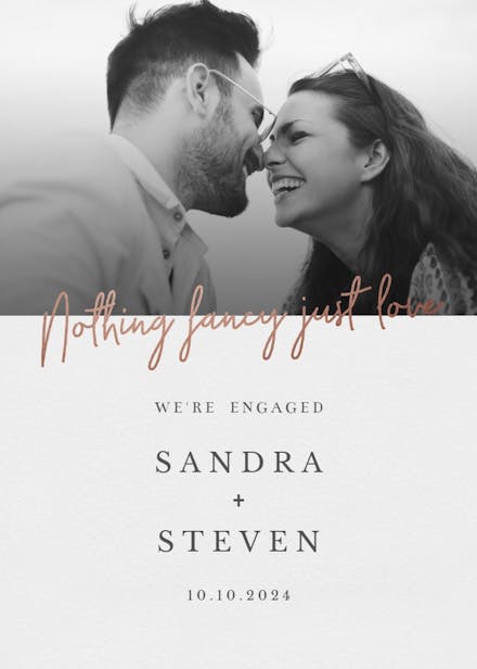 Golden Spring - Engagement Announcement Template | Greetings Island