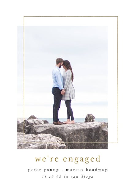 Lux photo frame - engagement announcement
