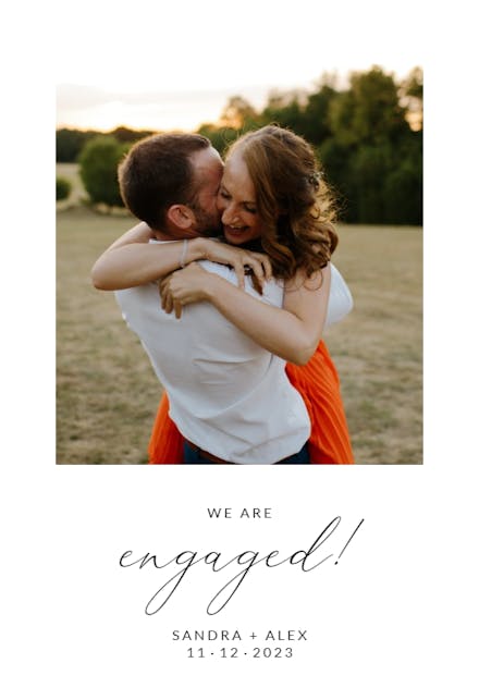 Polaroid - Engagement Announcement
