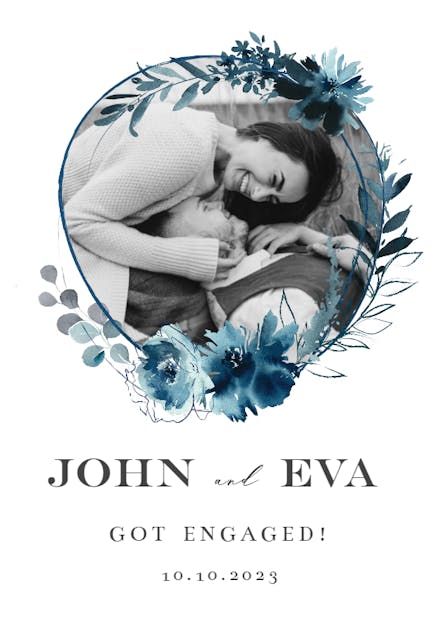 Prussian floral wreath - Anuncio De Compromiso