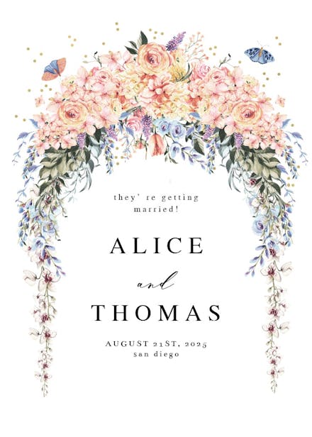 Spring dusty gate - engagement announcement