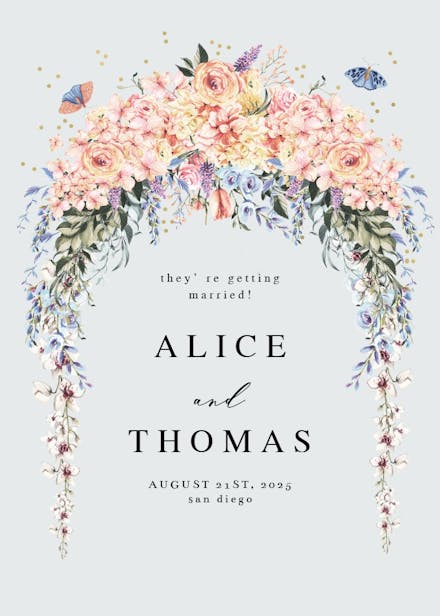 Spring dusty gate - engagement announcement