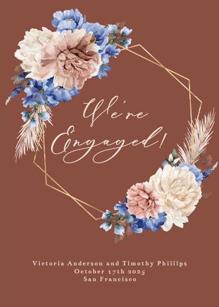 Very peri - engagement announcement