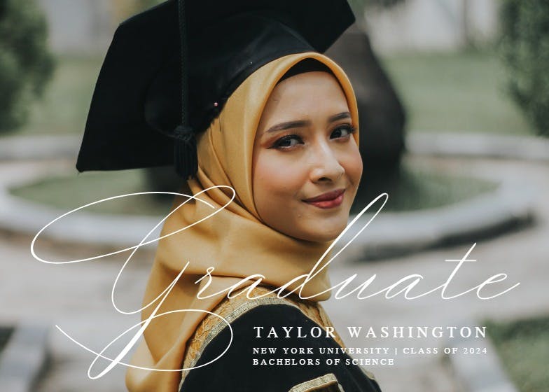 Amelia giovani - graduation announcement