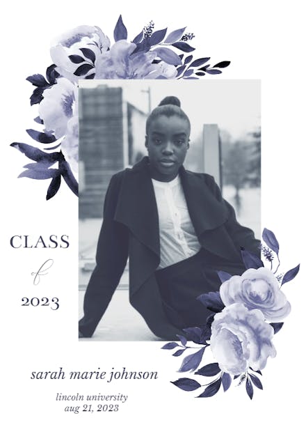 Antoiniette Florals - Graduation Announcement