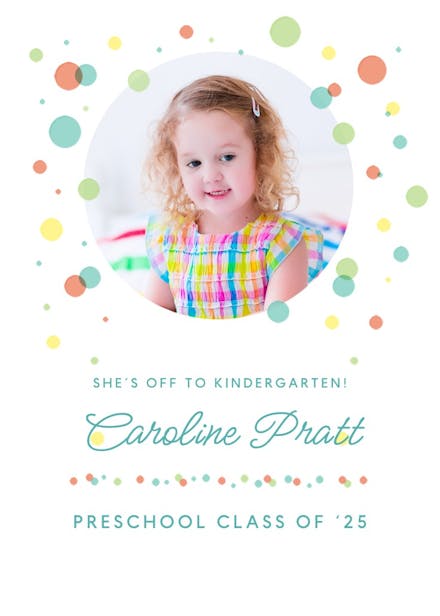 Balloon drop - graduation announcement