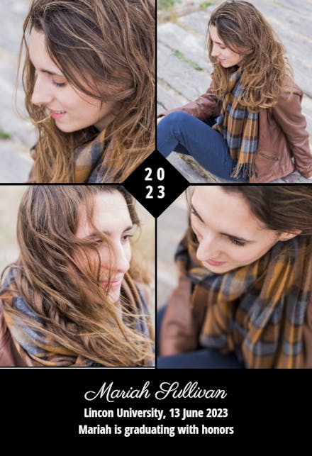 Cap Happy - Graduation Announcement