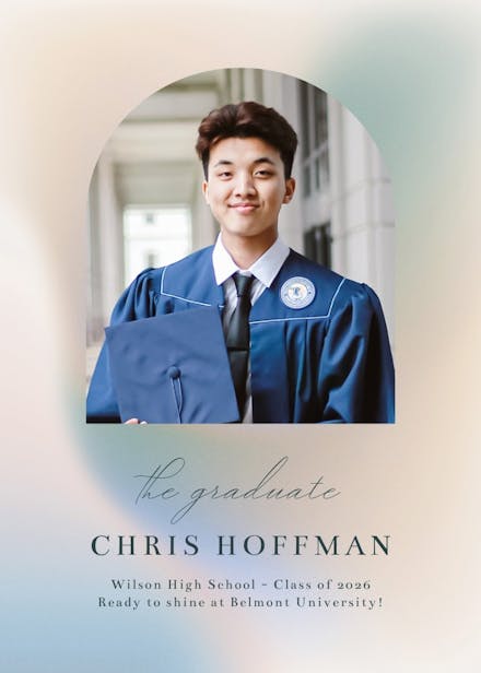 Celebration day - graduation announcement