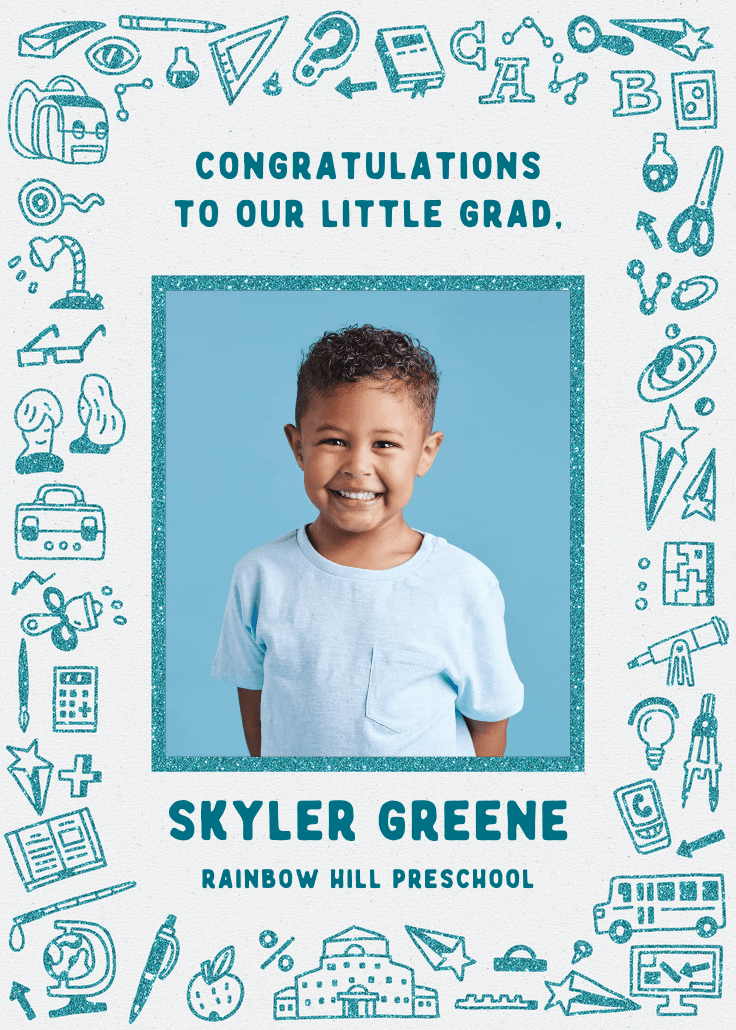 Children's sketches - anuncio de graduación