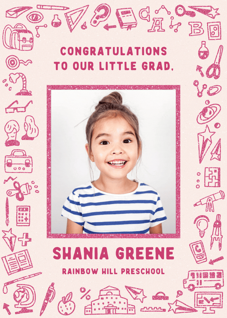 Children's sketches - anuncio de graduación