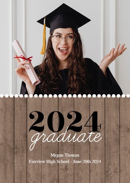 Page 2 | 2024 Graduation Announcement Templates (Free) | Greetings Island