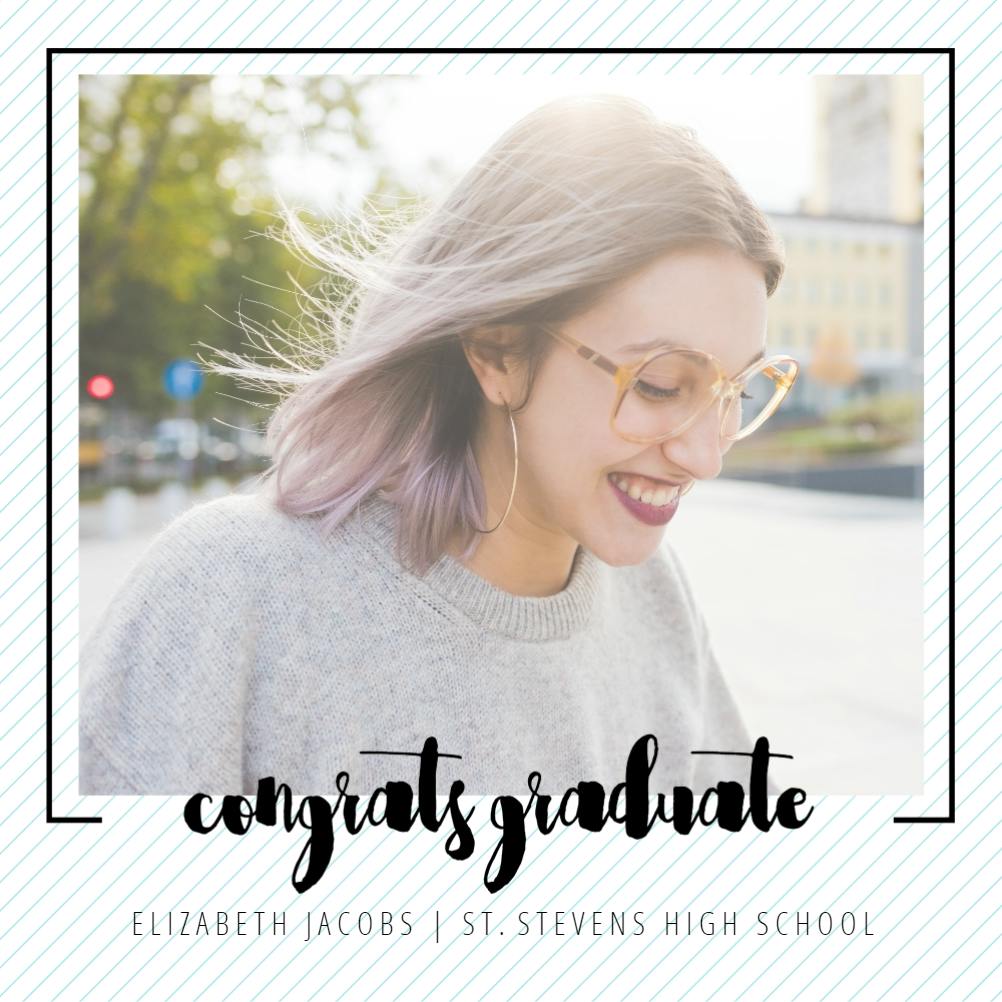 Congrats graduate - graduation announcement