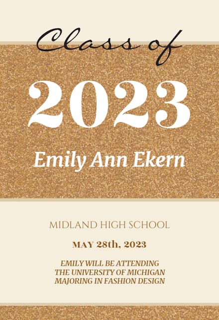 Cork Board - Graduation Announcement