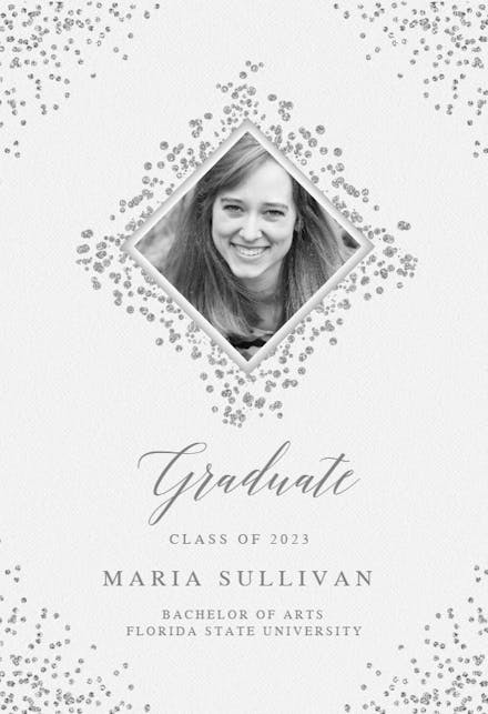 Diamonds - Graduation Announcement