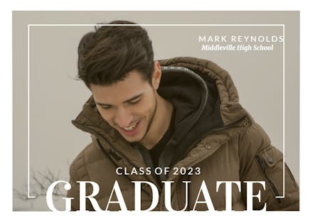 Elegant frame - Graduation Announcement
