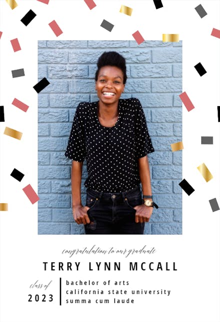 Falling Confetti - Birthday Invitation Template | Greetings Island