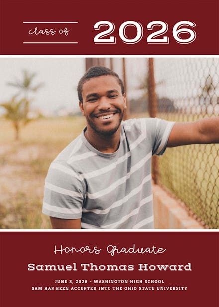 2024 Graduation Announcement Templates (Free) | Greetings Island