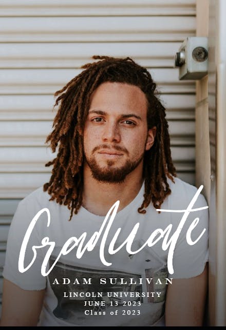 Full photo script - Graduation Announcement