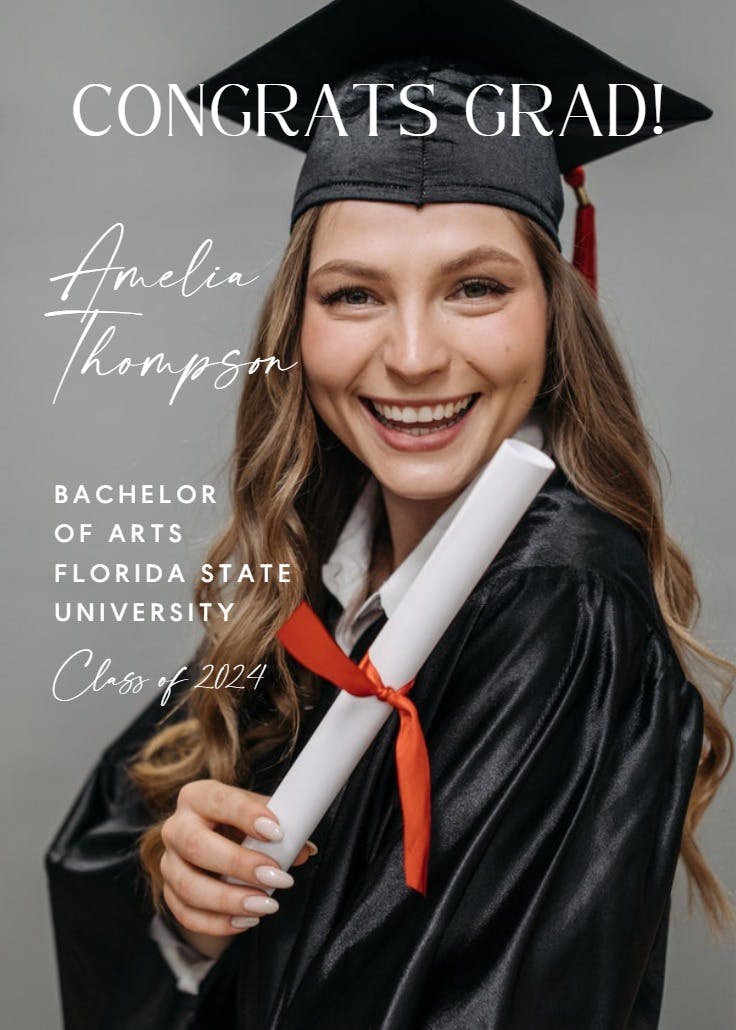 Gen alpha magazine - graduation announcement