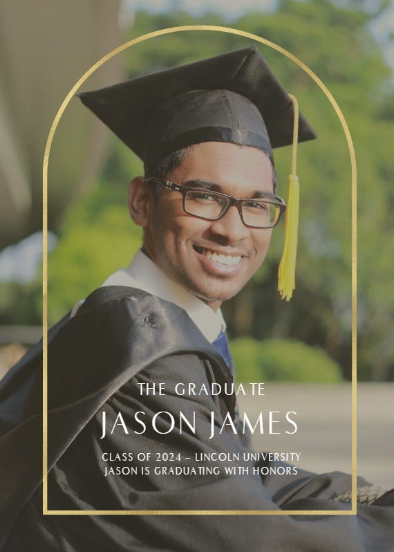 Golden arch -  anuncio de graduación