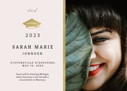 Golden Line - Graduation Announcement