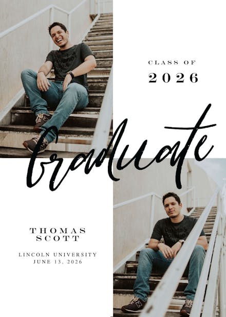 Graduate mosaic - graduation announcement