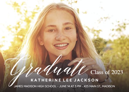 Graduate Script - Graduation Announcement