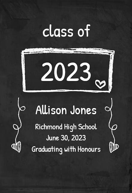 2023 Graduation Announcement Templates (Free) | Greetings Island