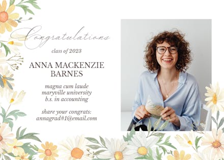 Lazy Daisy Corner - Graduation Announcement