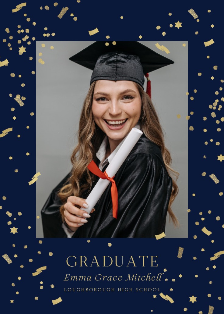 Lets light it up - Graduation Announcement (Free) | Greetings Island