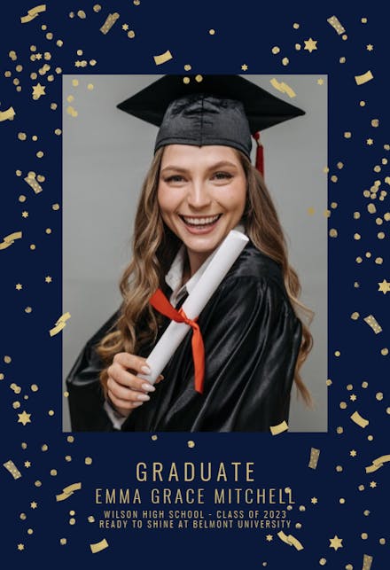 Lets Light It Up - Graduation Announcement Template (Free) | Greetings ...