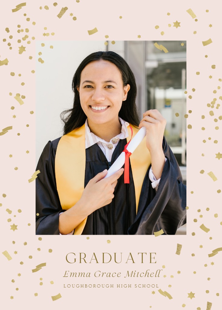 Lets light it up - Graduation Announcement (Free) | Greetings Island