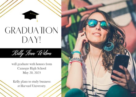 Milestone Moment - Graduation Announcement