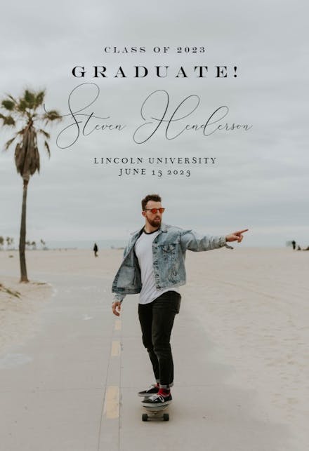 Only this moment - Graduation Announcement
